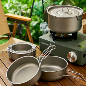 Portable Titanium Camping Cookset